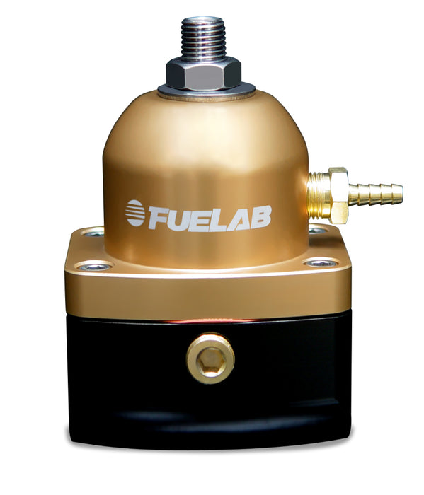 Fuelab 515 EFI Adjustable FPR 25-90 PSI (2) -10AN In (1) -6AN Return - Gold Fuelab