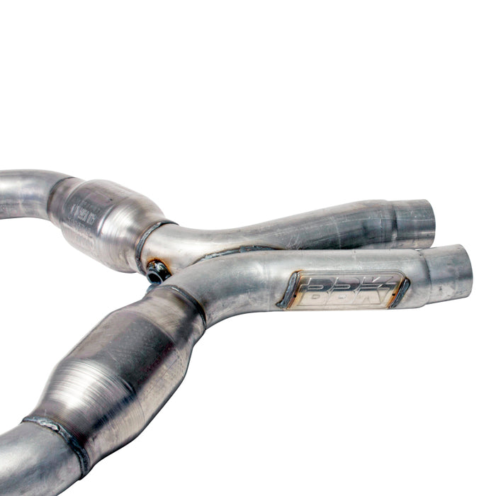 BBK 05-10 Mustang 4.6 Short Mid X Pipe With Catalytic Converters 2-3/4 For BBK Long Tube Headers BBK