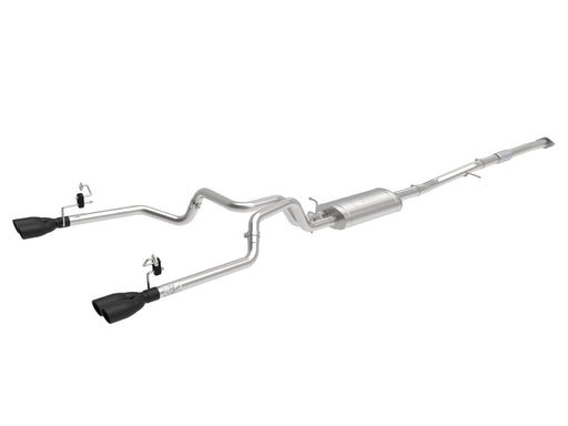 aFe Vulcan Series 3-2.5in 304SS Exhaust Cat-Back w/Blk Tips 2019 GM Silverado/Sierra 1500 L4-2.7L(t) aFe