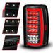 ANZO 00-06 Chevrolet Tahoe / GMC Yukon Full LED Taillights w/ Lightbar Black Housing/Clear Lens ANZO
