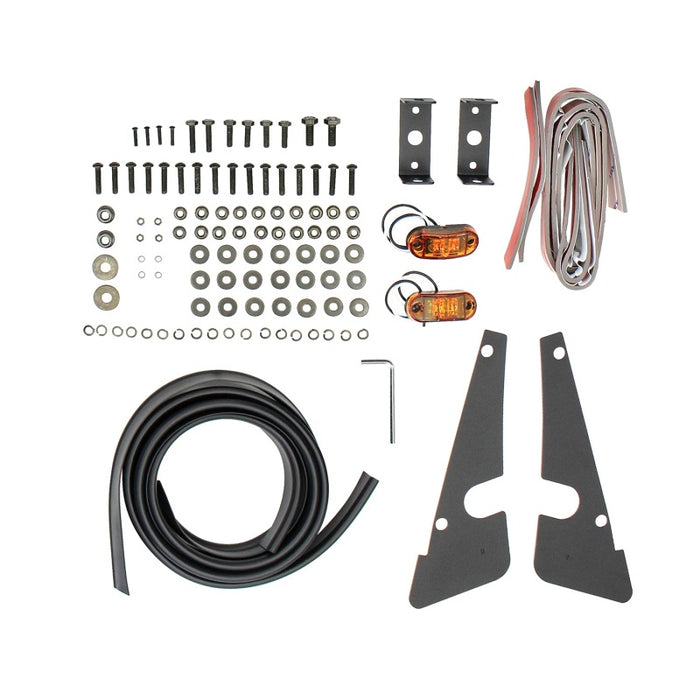 Westin/Snyper 07-17 Jeep Wrangler Tube Fenders - Front - Textured Black Westin