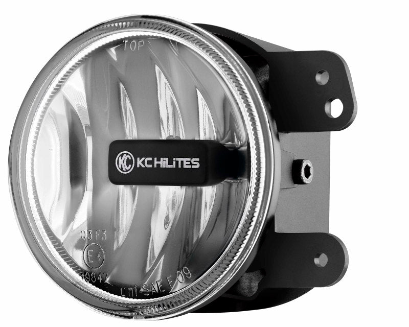 KC HiLiTES 07-09 Jeep JK Gravity G4 LED Light 10w SAE/ECE Clear Fog Beam (Single) KC HiLiTES