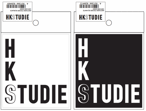 HKS HKSTUDIE Sticker SQ - Black HKS