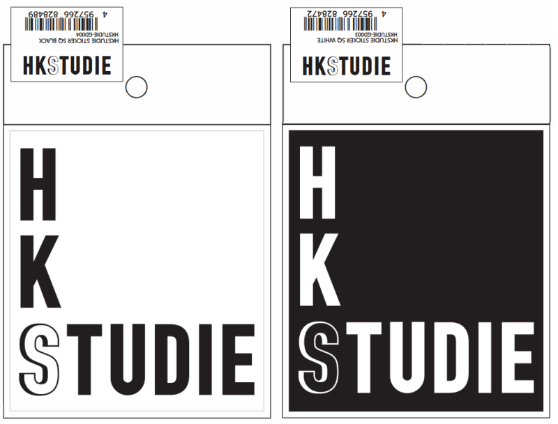 HKS HKSTUDIE Sticker SQ - Black HKS