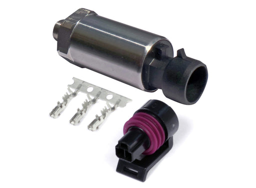 Haltech 150 PSI Motorsport (SS Diaphragm) Fuel/Oil/Wastegate 1/8 NPT Pressure Sensor (Incl Plug/Pin) Haltech