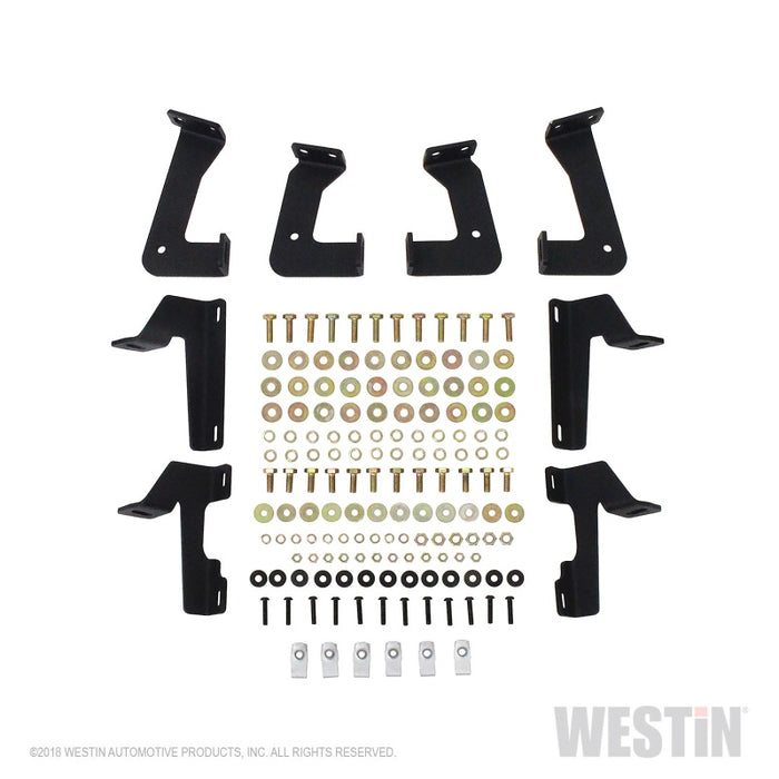 Westin/HDX 07-17 Jeep Wrangler 2Dr Drop Nerf Step Bars - Textured Black Westin