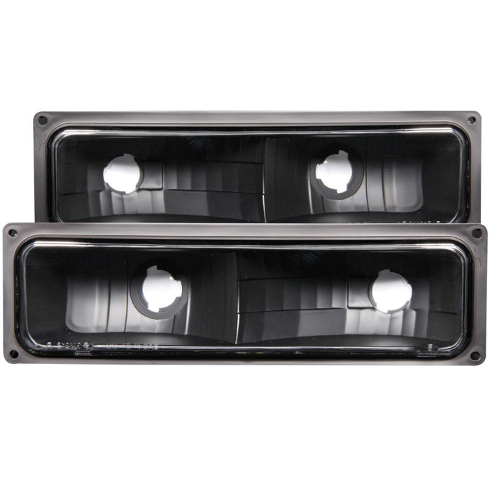 ANZO 1988-1998 Chevrolet C1500 Euro Parking Lights Black ANZO