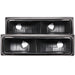 ANZO 1988-1998 Chevrolet C1500 Euro Parking Lights Black ANZO