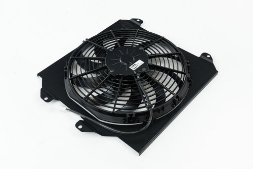 CSF 92-00 Honda Civic All-Aluminum Fan Shroud w/12in SPAL Fan - Black Finish CSF