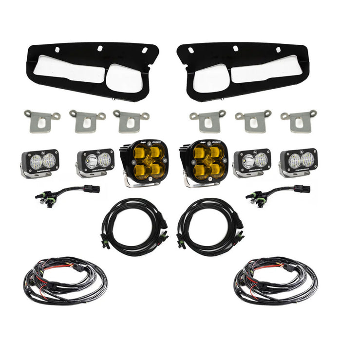 Baja Designs 2021+ Ford Bronco Amber SAE Fog Pocket Kit Baja Designs