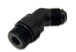 Vibrant -10AN Male to Male -10AN Straight Cut 45 Degree Adapter Fitting - Anodized Black Vibrant