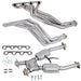 BBK 94-95 Ford Mustang 5.0L 1-5/8 Long Tube Headers w/High Flow Catted X-Pipe (Silver Ceramic) BBK