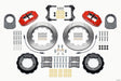 Wilwood Narrow Superlite 4R Front Hat Kit 14.00in Red 66-75 Ford Bronco Dana 30/44 w/Lines