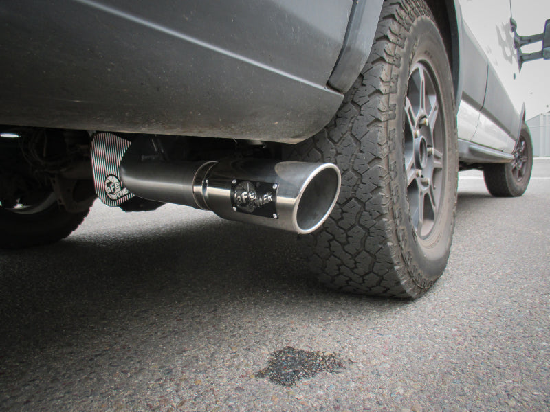 aFe Vulcan Series 3 1/2in 304 SS Cat-Back 13-19 Ford Transit V6 3.5 Twin Turbo w/ Polished Tip aFe