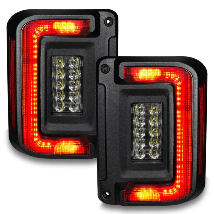 Oracle 07-17 Jeep Wrangler JK Flush Mount LED Tail Lights - Tinted SEE WARRANTY ORACLE Lighting