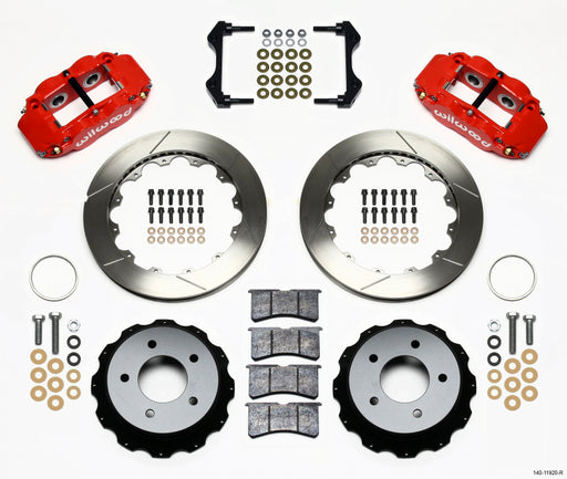 Wilwood Narrow Superlite 4R Rear Kit 12.88in Red 84-87 Corvette C4