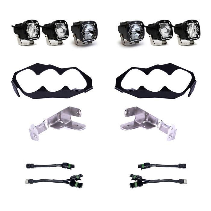 Baja Designs 2024 Can-Am Maverick R Triple S1 Unlimited Headlight Kit Baja Designs
