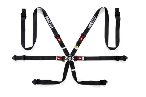 Sparco Belt PD 6 Point 2in Black Harness SPARCO