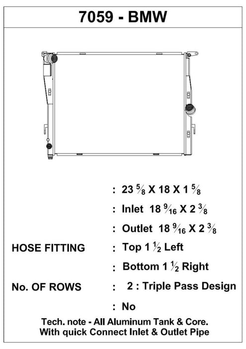 CSF 07-13 BMW M3 (E9X) Triple Pass Radiator CSF