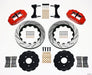 Wilwood Narrow Superlite 6R Front Hat Kit 14.00in Drilled Red Mitsubishi EVO VIII