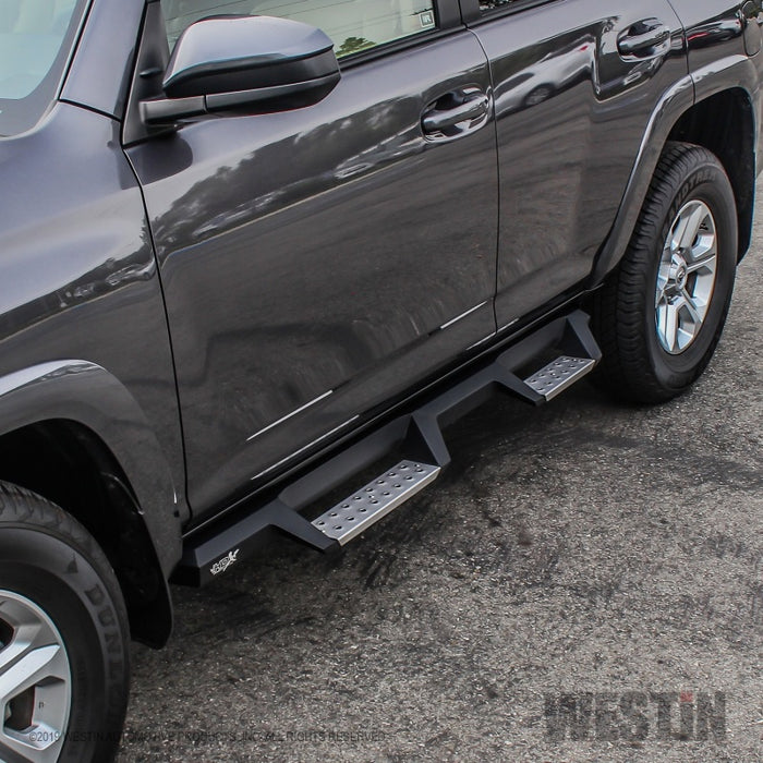 Westin 10-17 Toyota 4Runner Trail Edition (Excl. Ltd) HDX Stainless Drop Nerf Step Bars - Tex. Blk Westin