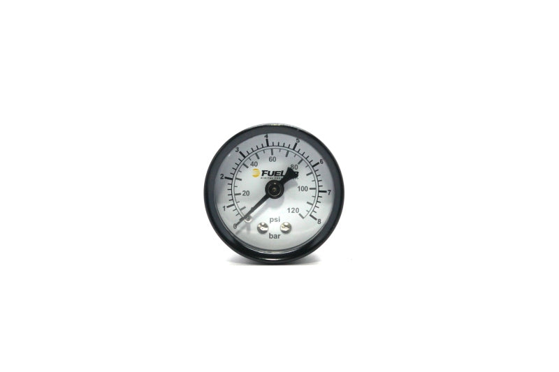 Fuelab 1.5in Fuel Pressure Gauge - EFI - Range 0-120 PSI (Dual Bar/PSI Scale) Fuelab