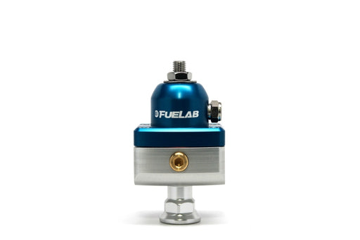 Fuelab 575 Carb Adjustable Mini FPR Blocking 10-25 PSI (1) -6AN In (2) -6AN Out - Blue Fuelab