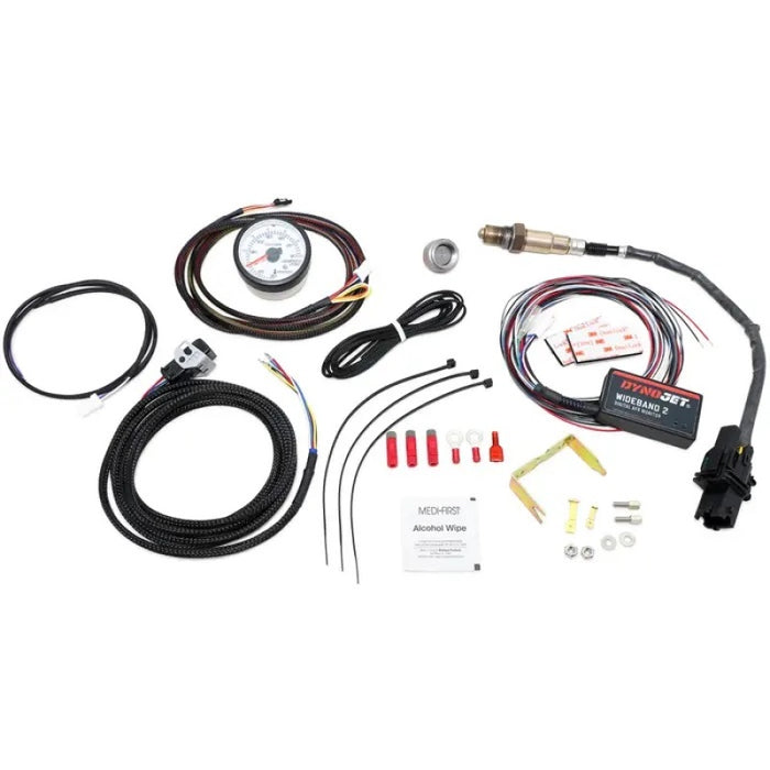 Dynojet WideBand 2 Kit (w/Gauge) - Analog - White Dynojet