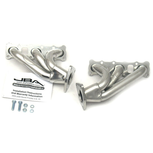 JBA 04-15 Nissan 4.0L V6 1-5/8in Primary Silver Ctd Cat4Ward Header JBA