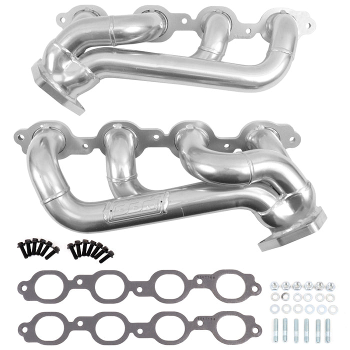 BBK 19-24 GM Full Size 5.3/6.2L Shorty Headers (Silver Ceramic) BBK