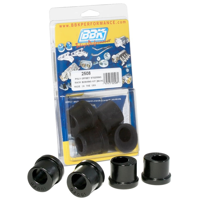 BBK 86-04 Mustang Offset Polyurethane Steering Rack Bushings (4pc) BBK