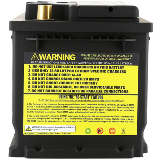 Antigravity H7/Group 94R Lithium Car Battery w/Re-Start Antigravity Batteries