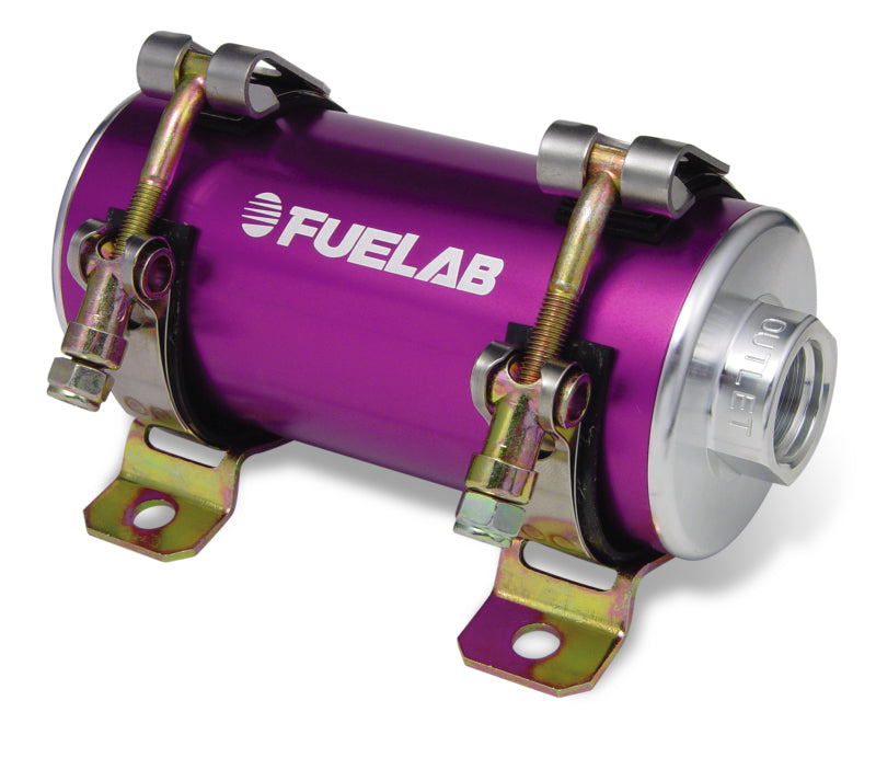 Fuelab Prodigy High Flow Carb In-Line Fuel Pump w/External Bypass - 1800 HP - Purple Fuelab