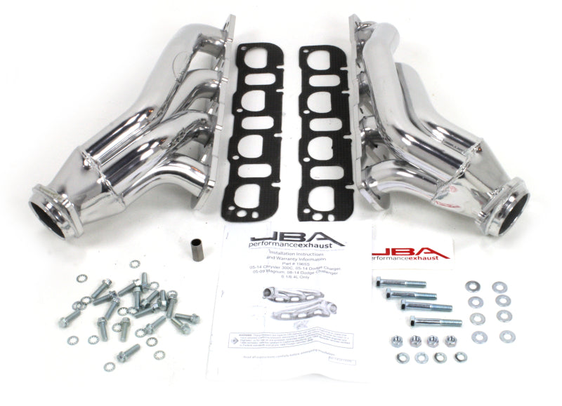 JBA 05-14 Chrysler 6.1/6.4L HEMI 1 7/8in Primary Silver Ctd Cat4Ward Header JBA