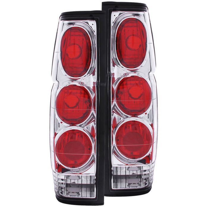 ANZO 1986-1997 Nissan Hardbody Taillights Chrome ANZO