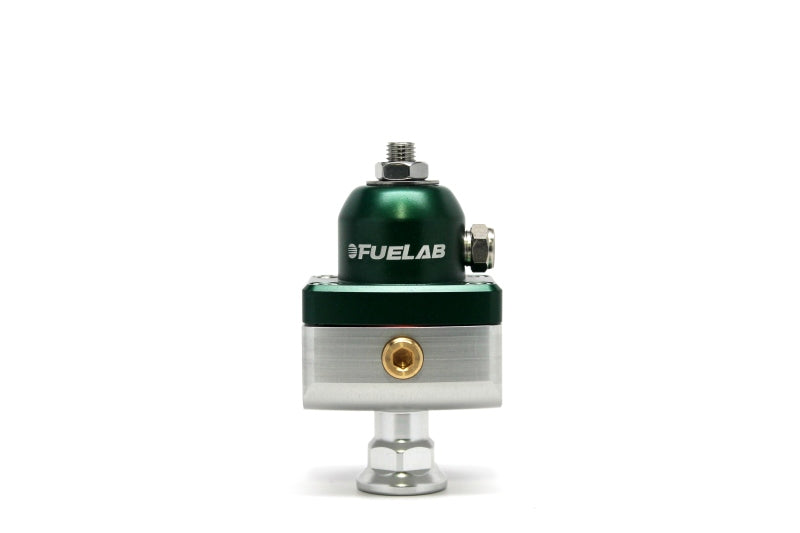 Fuelab 575 Carb Adjustable Mini FPR Blocking 10-25 PSI (1) -6AN In (2) -6AN Out - Green Fuelab