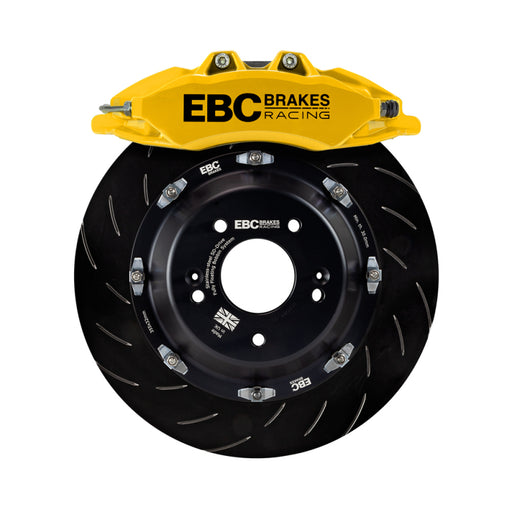 EBC Racing 00-06 BMW M3 (E46) Yellow Apollo-6 Calipers 355mm Rotors Front Big Brake Kit EBC