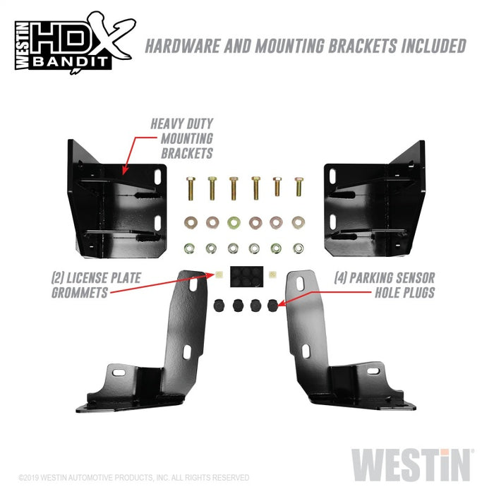 Westin/HDX Bandit 15-19 Chevrolet Silverado 2500/3500 Front Bumper - Black Westin