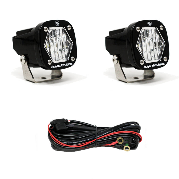 Baja Designs S1 Wide Cornering LED Light w/ Mounting Bracket Pair Baja Designs