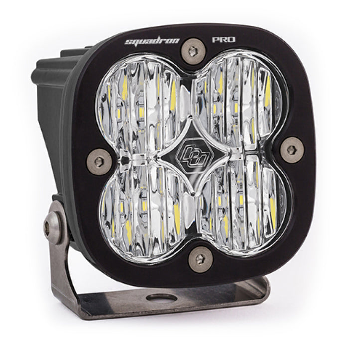 Baja Designs Squadron Pro Black Wide Cornering Pattern LED Light Pod - Clear Baja Designs
