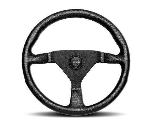 Momo Montecarlo Steering Wheel 350 mm - Black Leather/Black Stitch/Black Spokes MOMO