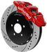 Wilwood AERO6 Front Brake Kit 14.00 Slotted 94-04 Ford Mustang Cobra Red w/Lines