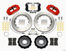 Wilwood Narrow Superlite 6R Front Hat Kit 14.00in Red 2013-Up Ford Focus ST w/ Lines