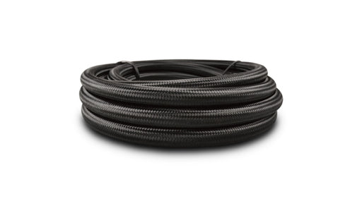 Vibrant -10 AN Black Nylon Braided Flex Hose (2 foot roll) Vibrant