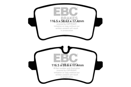 EBC 11 Audi A6 2.0 Turbo Ultimax2 Rear Brake Pads EBC