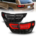 ANZO 11-13 Jeep Grand Cherokee LED Taillights w/ Lightbar Black Housing/Smoke Lens 4pcs ANZO