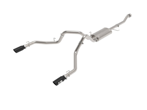 aFe Vulcan 3in 304 SS Cat-Back Exhaust 2021 Ford F-150 V6 2.7L/3.5L (tt)/V8 5.0L w/ Black Tips aFe