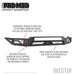 Westin 15-19 Chevrolet Silverado 2500/3500 Pro-Mod Front Bumper - Textured Black Westin
