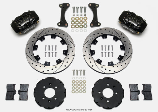 Wilwood Forged Dynalite Front Hat Kit 12.19in Drilled 90-99 Civic w/240 mm Disc