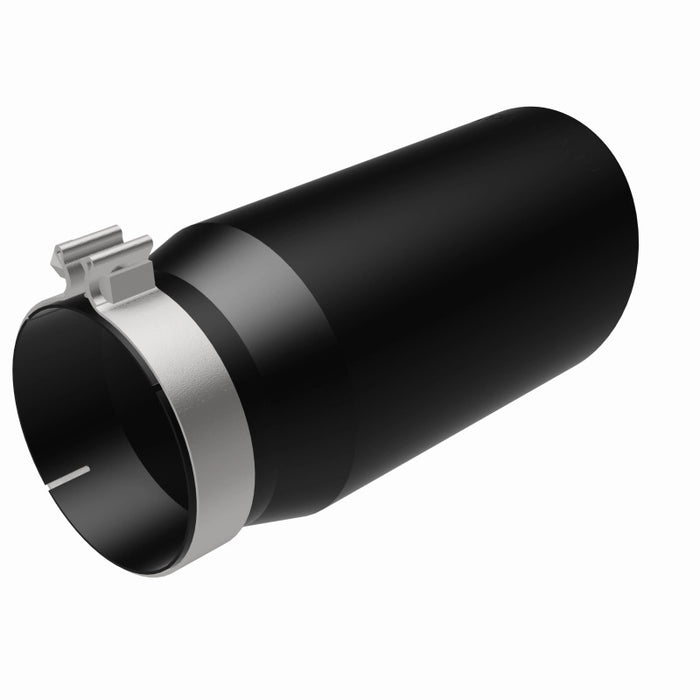 MagnaFlow Tip Stainless Black Coated Single Wall Round Single Outlet 6in Dia 5in Inlet 13in L Magnaflow